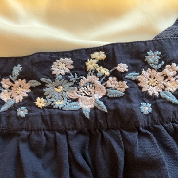 GAP Kids Navy Flutter Embroidered Shirt - Picture 4 of 9